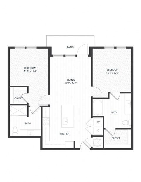 a black and white floor plan of a house
